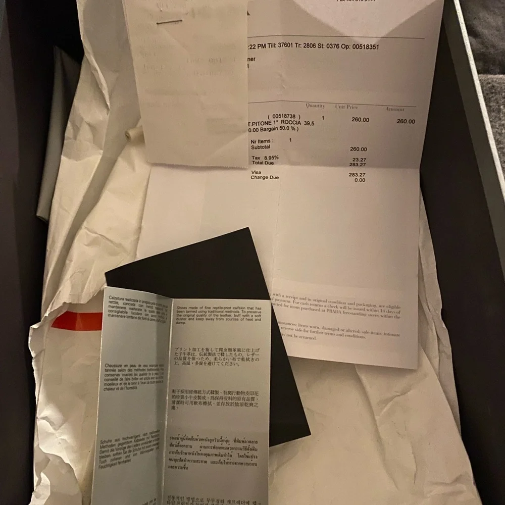 Prada Snakeskin Cork Wedge Heels - Picture 5 of 6